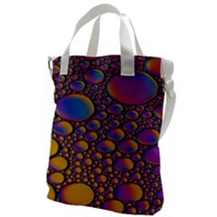 Bubble Color Canvas Messenger Bag by artworkshop