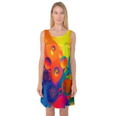 Colorfull Pattern Sleeveless Satin Nightdress by artworkshop