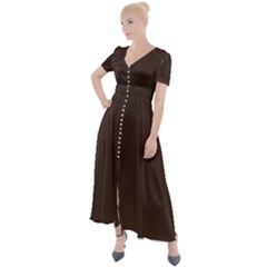 Mahogany Muse Button Up Short Sleeve Maxi Dress by HWDesign