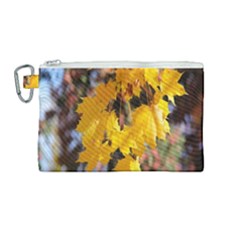 Amazing Arrowtown Autumn Leaves Canvas Cosmetic Bag (medium) by artworkshop
