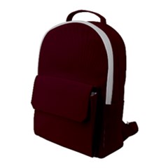 Burgundy Scarlet Flap Pocket Backpack (large)