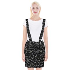 Background Graphic Abstract Pattern Braces Suspender Skirt