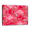 Background Peace Doodles Graphic Canvas 16  x 12  (Stretched) View1