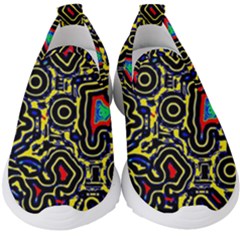 Background Graphic Art Kids  Slip On Sneakers