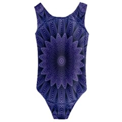 Shape Geometric Symmetrical Kids  Cut-out Back One Piece Swimsuit by Ravend