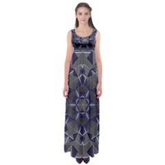 Kaleidoscope Geometric Pattern Empire Waist Maxi Dress