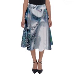 Sapphire Slime Perfect Length Midi Skirt by MRNStudios