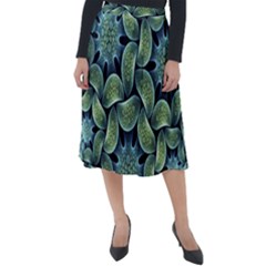 Digitalartflower Classic Velour Midi Skirt  by Sparkle