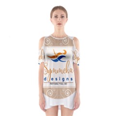 Logo Pngdd Shoulder Cutout One Piece Dress by SymmekaDesign