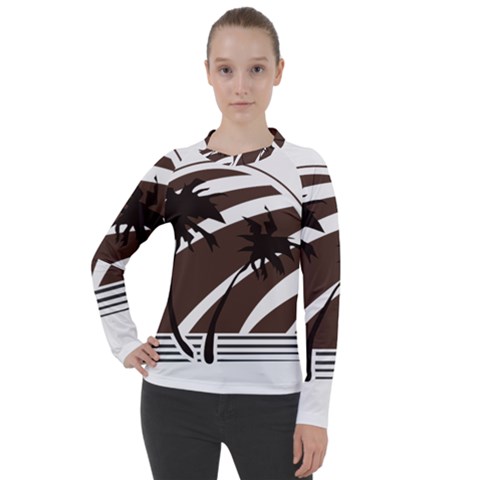 Palm Tree Design-01 (1) Women s Pique Long Sleeve Tee by thenyshirt