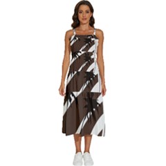 Palm Tree Design-01 (1) Sleeveless Shoulder Straps Boho Dress by thenyshirt