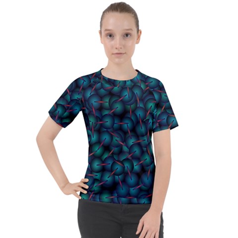 Background Abstract Textile Design Women s Sport Raglan Tee by Ravend
