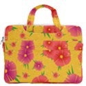 Background Flowers Floral Pattern MacBook Pro 16  Double Pocket Laptop Bag  View2