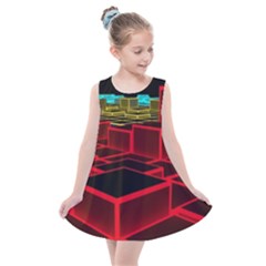 3d Abstract Model Texture Kids  Summer Dress by Ravend
