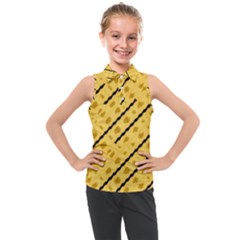 Background Yellow Background Kids  Sleeveless Polo Tee