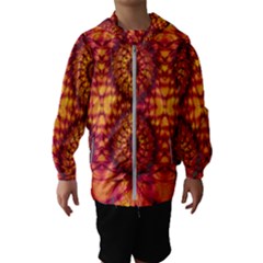 Abstract Art Pattern Fractal Design Kids  Hooded Windbreaker