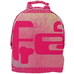 Pink Background Grunge Texture Mini Full Print Backpack