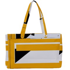 Design Pattern Yellow Background Art Canvas Work Bag