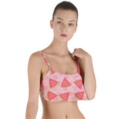 Background Watermelon Pattern Fruit Food Sweet Layered Top Bikini Top 