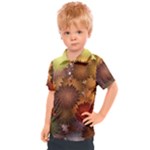 Flower Flora Decoration Pattern Drawing Floral Kids  Polo Tee