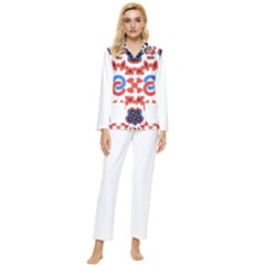 Im Fourth Dimension Adkps Womens  Long Sleeve Velvet Pocket Pajamas Set by imanmulyana
