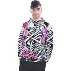 Floral Skeletons Men s Pullover Hoodie by GardenOfOphir