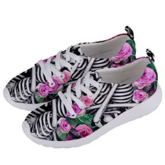 Floral Skeletons Women s Lightweight Sports Shoes by GardenOfOphir