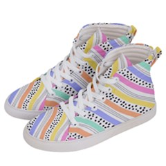 Background Abstract Wallpaper Women s Hi-top Skate Sneakers
