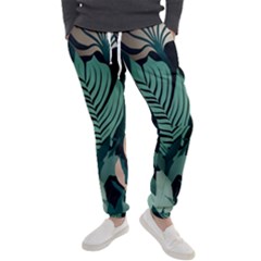 Green Nature Bohemian Painting Leaves Foliage Men s Jogger Sweatpants