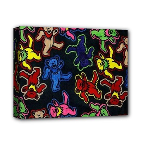 Bears Colors Dead Head Deadhead Grateful Dead Deluxe Canvas 14  X 11  (stretched) by Sapixe