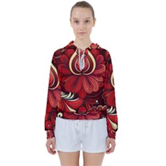 Bohemian Flower Drop Women s Tie Up Sweat