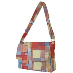 Art Abstract Rectangle Square Full Print Messenger Bag (s)