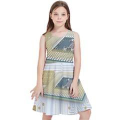 Technics Design Element Set Pattern Graphic Symbol Kids  Skater Dress by danenraven