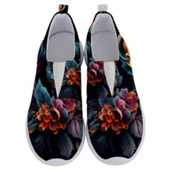 Flowers Flame Abstract Floral No Lace Lightweight Shoes