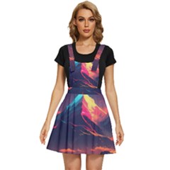 Mountain Sky Color Colorful Night Apron Dress by Ravend