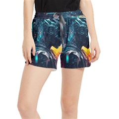 Who Sample Robot Prettyblood Women s Runner Shorts by Ravend