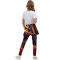Swirls Abstract Watercolor Colorful Kids  Skirted Pants View2