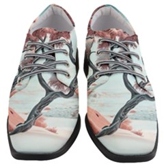 Color Snow Mountain Pretty Women Heeled Oxford Shoes by Ravend