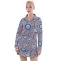 Flower Women s Long Sleeve Casual Dress View1