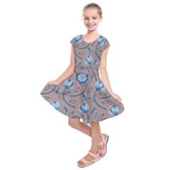 Flower Kids  Short Sleeve Dress by zappwaits