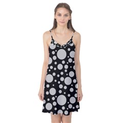 Black Circle Pattern Camis Nightgown  by artworkshop