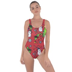 Santa Snowman Gift Holiday Bring Sexy Back Swimsuit by Uceng