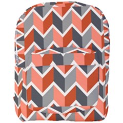 Colorful Zigzag Pattern Wallpaper Free Vector Full Print Backpack by artworkshop