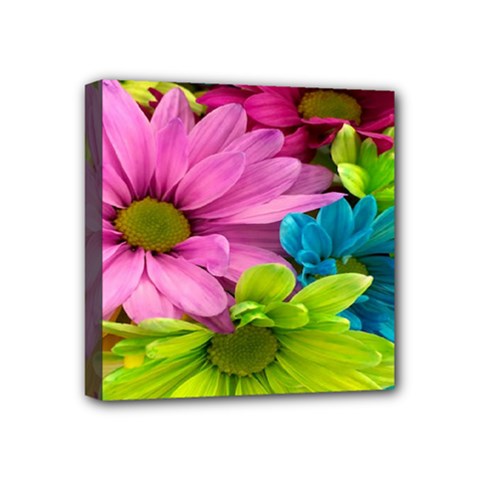 Flowers Wallpaper Mini Canvas 4  X 4  (stretched) by artworkshop