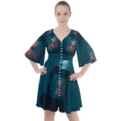 Swimming  Boho Button Up Dress by artworkshop