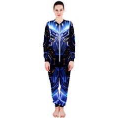 Ai Generated Digital Technology Computer Internet Onepiece Jumpsuit (ladies) by Ravend