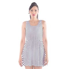 Hexagon Honeycombs Pattern Structure Abstract Scoop Neck Skater Dress