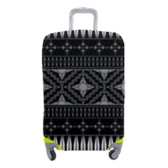 Abstract Art Artistic Backdrop Black Brush Card Luggage Cover (small) by Ravend