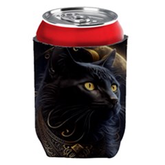 Ai Generated Cat Moon Feline Cute Can Holder by Ravend