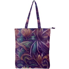 Abstract African Art Art Backdrop Background Double Zip Up Tote Bag
